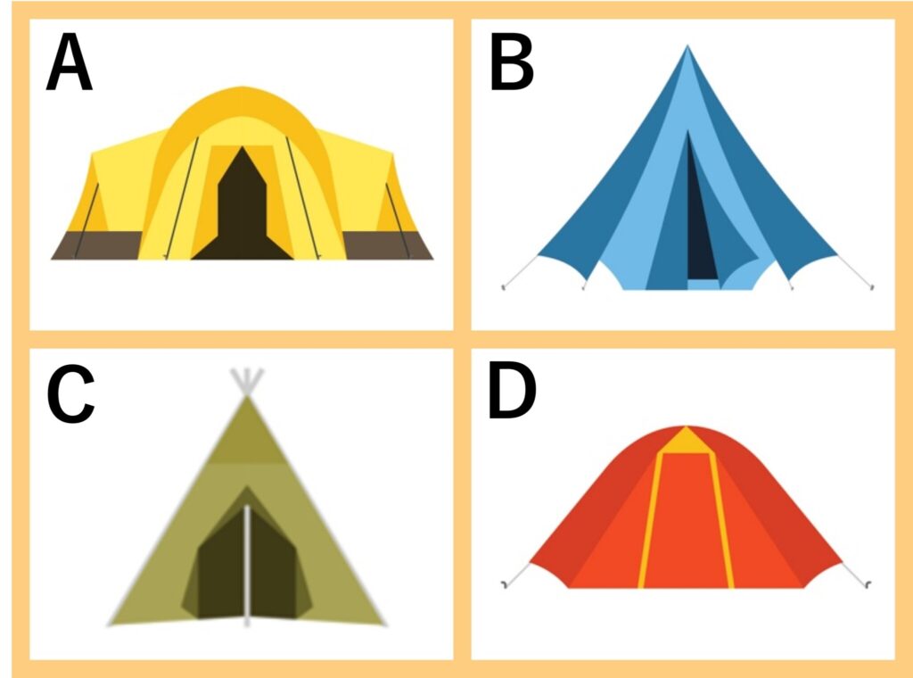 どのテントで過ごしたい?【心理テスト】答えでわかる「隠れた悩み」