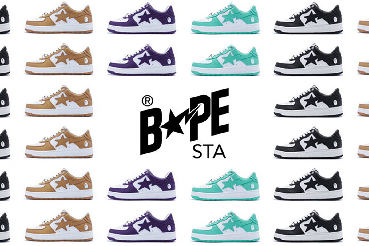 「BAPE STA」、4カラーから選べるシンプルなスニーカーが登場