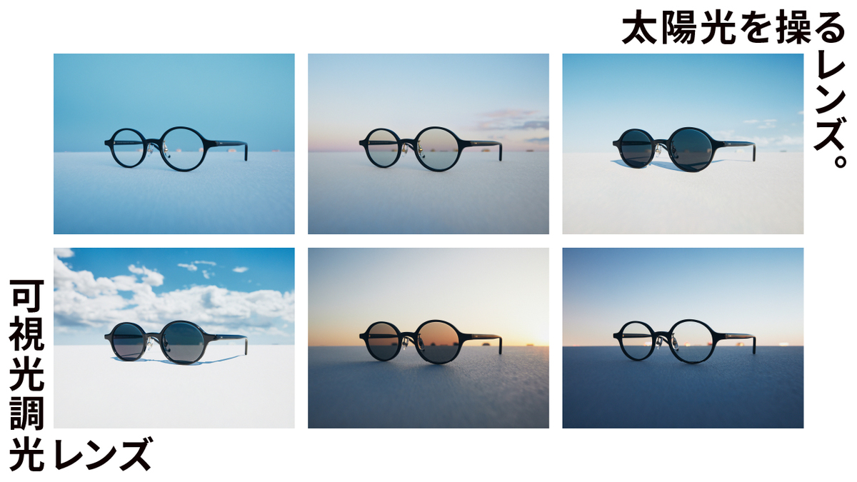 JINS、「可視光調光レンズ」発売 – メガネとサングラスのかけかえ不要!