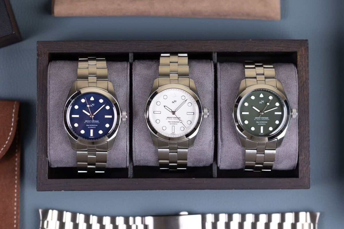 北欧腕時計ブランド「About Vintage」人気モデルの機械式タイプを新発売 – シースルーバッグ、10ATMの防水機能付き【各色100本限定販売】
