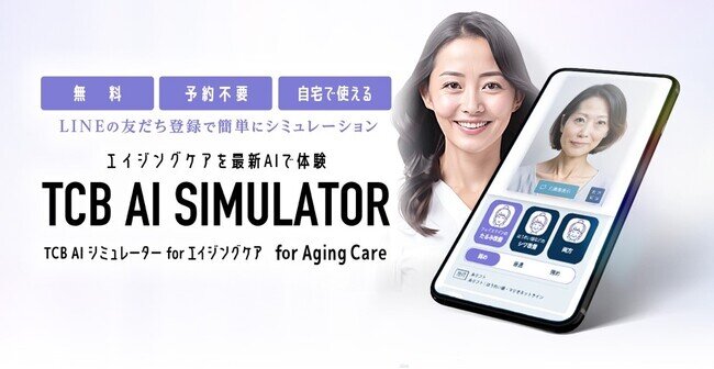 TCB東京中央美容外科が提供する「TCB AI シミュレーター for エイジングケア」のAI開発を支援