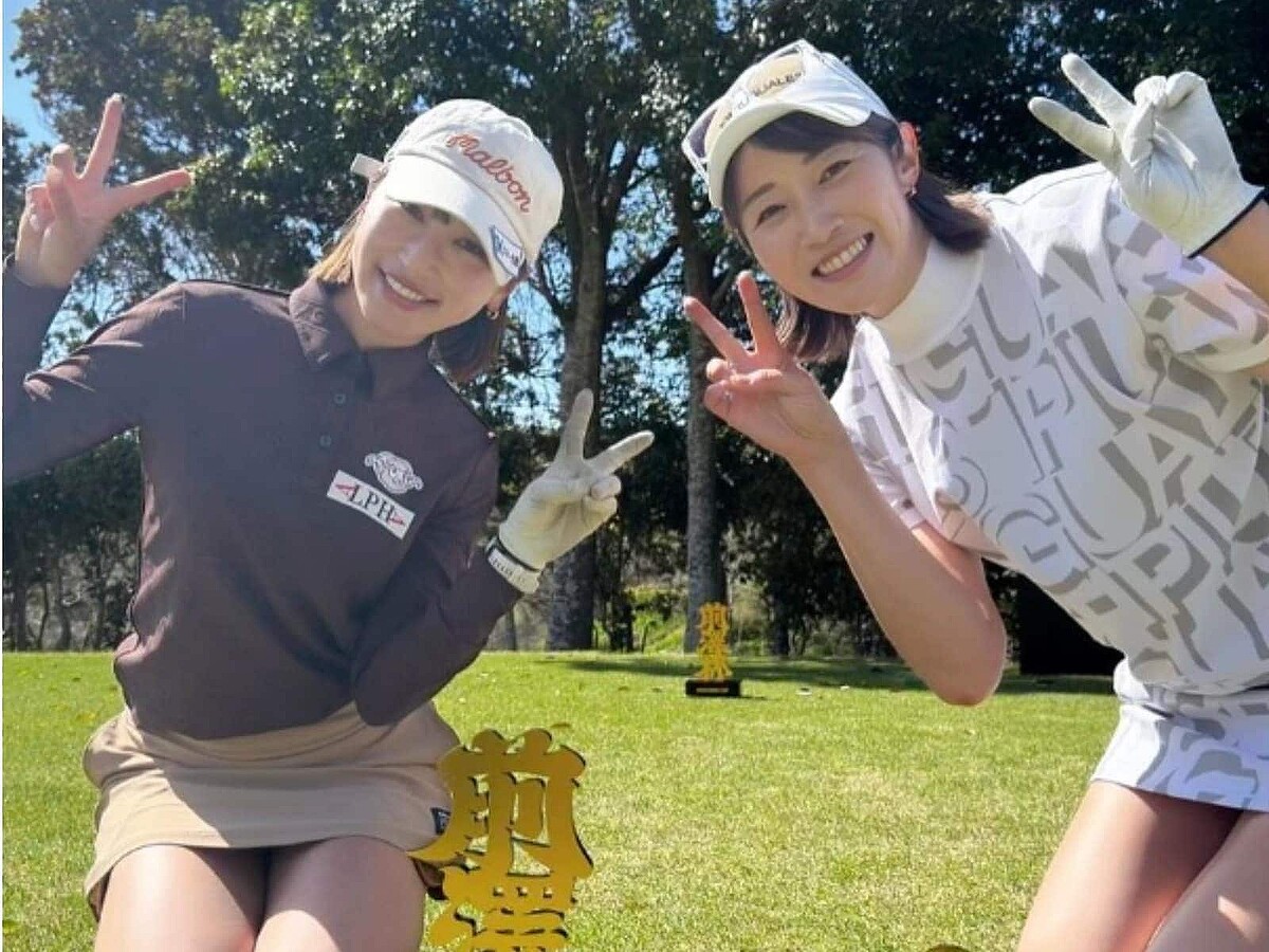 「ほんま綺麗やわ」狩野舞子、美人ゴルフ選手との美脚ショットを公開！ 「余韻に浸っております」