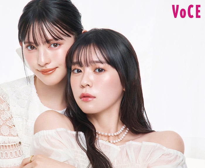 超ときめき宣伝部・坂井仁香＆菅田愛貴、阿吽の呼吸で撮影 トレンドリップメイク披露
