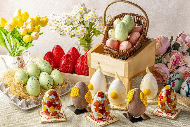 【ヒルトン東京】現代アートを思わせる春の贈り物、イースターチョコレート