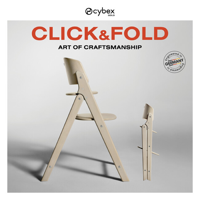 収納を美しく。折りたためるハイチェア「CLICK & FOLD」が日本に上陸。