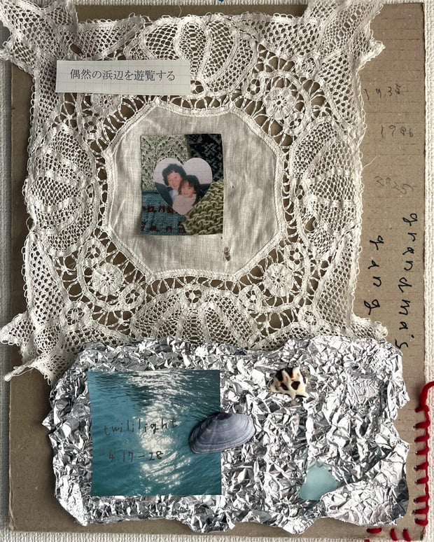 野村由芽の編み物プロジェクト「grandma’s gang」が初個展開催、90歳の祖母と手掛けた編み物作品と言葉を披露