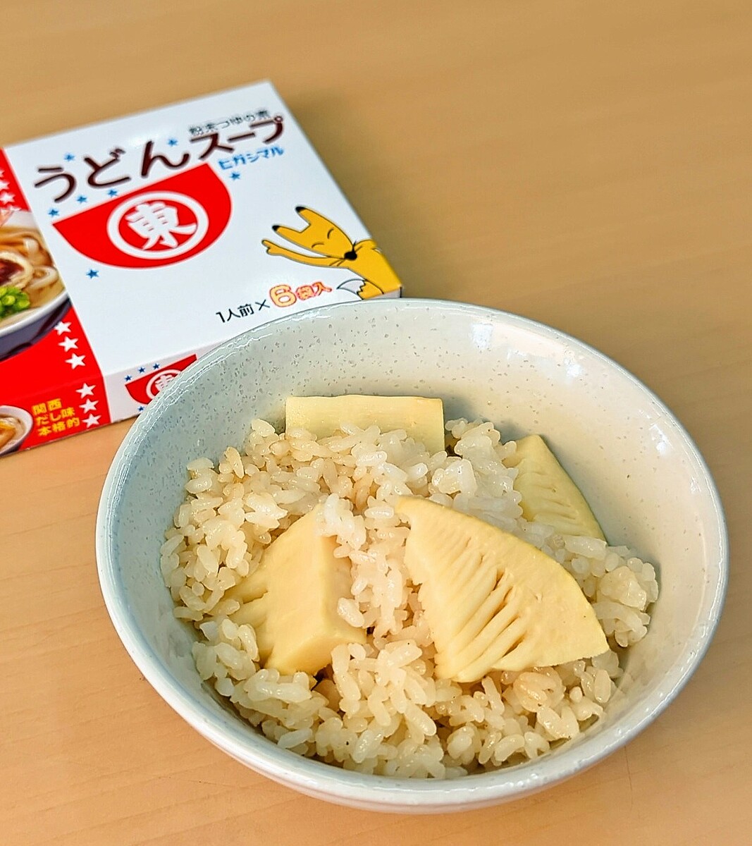 うどんスープを使った「たけのこご飯」レシピに4千いいね「楽すぎ！」「簡単でおいしそう」【ママリ】