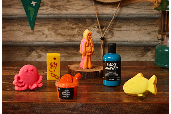 「LUSH」から父の日コレクションが登場。ダジャレのバスボムや爽快ミントジェルで、感謝の気持ちを伝えよ