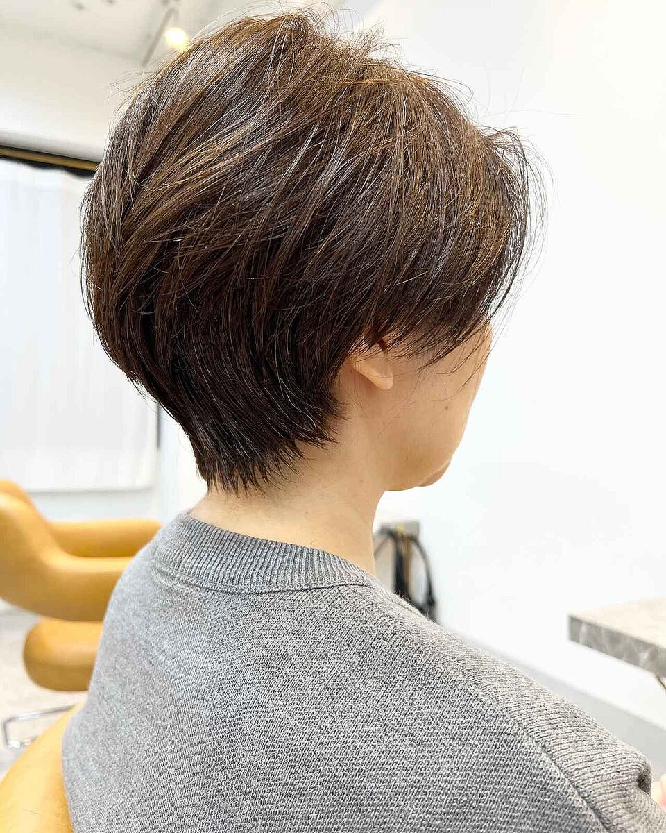 頭頂部が気になり出したら、、【40・50代】ふわっと被せる「ふんわりショート」でカバー♡