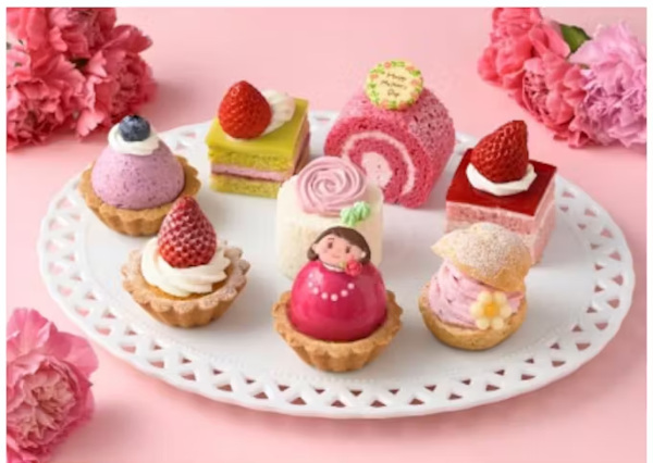 銀座コージーコーナー、生ケーキ取扱店で花束のようなケーキなど全5種の母の日限定ケーキを期間限定販売