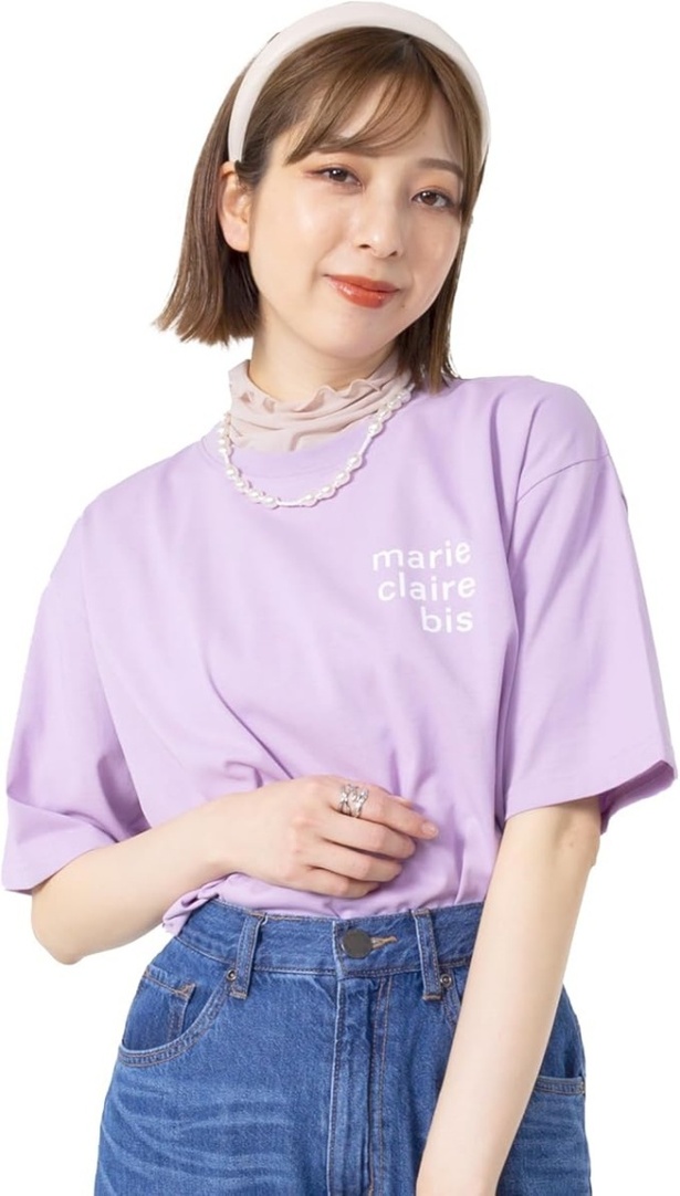 清潔感と美シルエットが両立!【マリクレール】のTシャツで大人のきれいめカジュアルを楽しもう!Amazonで販売中!