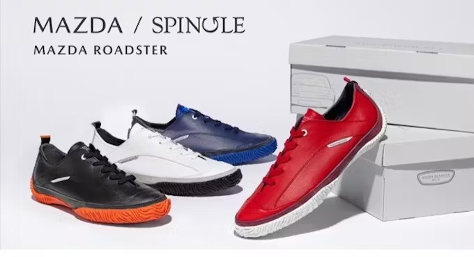 マツダ、スピングルカンパニーと共創した「マツダ ロードスター」と「スピングル」のコラボスニーカー「SP-MX5」を発売