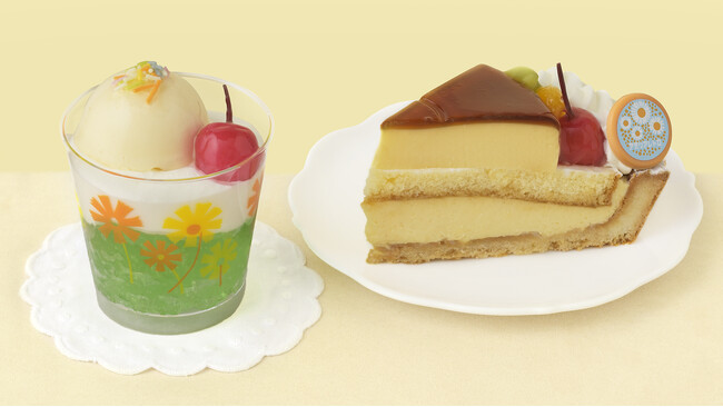 【銀座コージーコーナー】アデリアレトロと初コラボ!“レトロ可愛い”スイーツに胸キュン♪「クリームソーダ」、「プリンアラモードタルト」を新発売