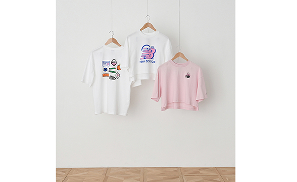 ポップでシュールなデザインの「ニューバランス」Tシャツがかわいい!ショート丈ならスタイルアップも◎
