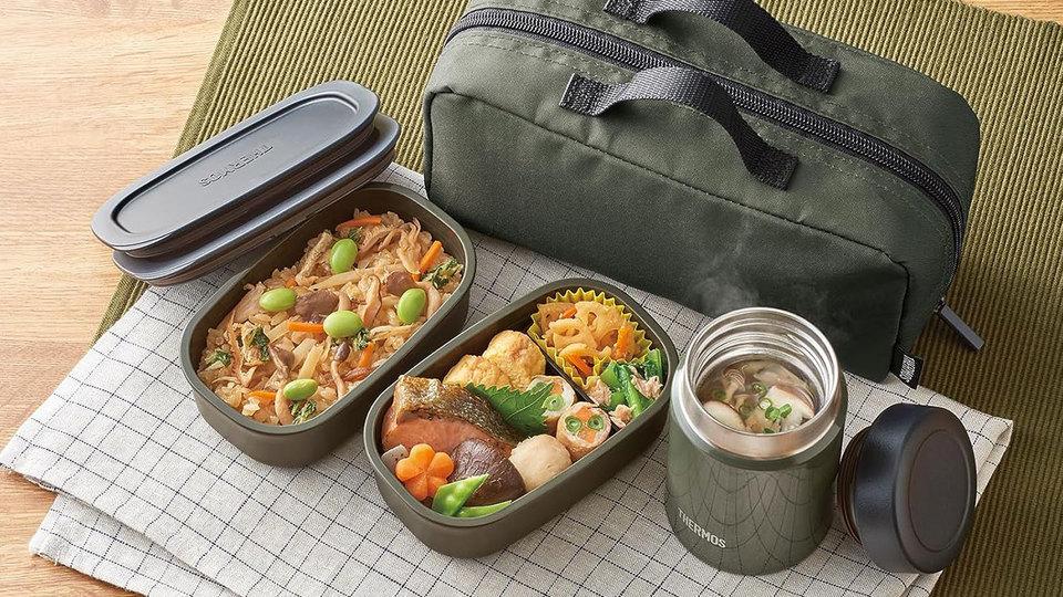 サーモスのスープジャーが弁当箱とセットに!温かい味噌汁や冷たいデザートをランチで