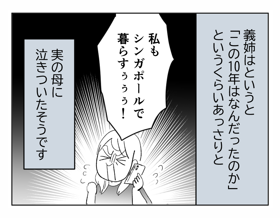 【義姉への忖度、やめていい?】兄の決断に「ざまぁ」見捨てられた義姉は…<第20話>#4コマ母道場