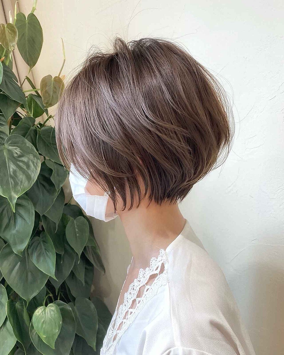 「短くても適度な女っぽさ欲しい!」→ この【大人ショートボブ】大正解かも、、♡