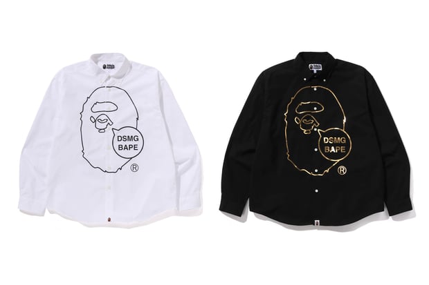 ベイプがドーバー銀座限定アイテムを発売 「BAPE DSMG」の文字を吹き出しの中にデザイン