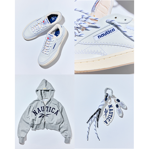 マリンテイストの『CLUB C』が誕生!「Reebok × NAUTICA」の別注アイテムがフリークスストアに登場