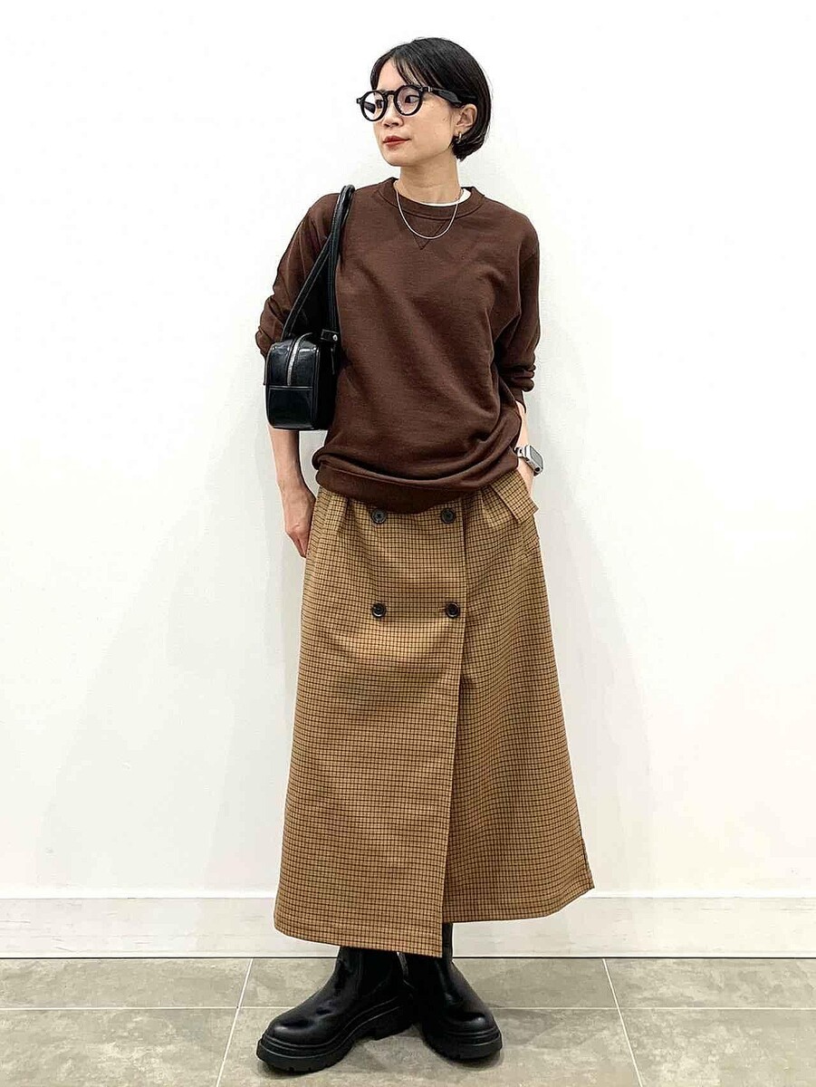 40・50代の『高見え服』→【GU】で発見! 大人のおしゃ見え♡「トレンチスカート」