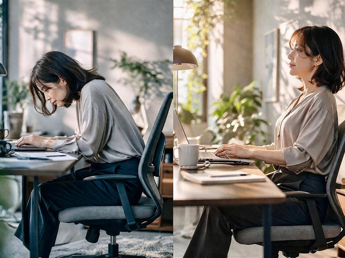 「座っているだけで老け見え?」40代以降に差がつく“座り姿勢”の整え方